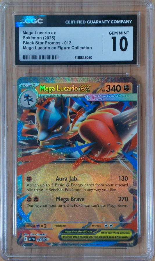 Mega Lucario Ex #012 - Black Star Promos - CGC 10