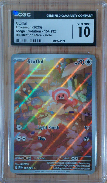 Stufful #154/132 - Mega Evolution - CGC 10.0 - Holo