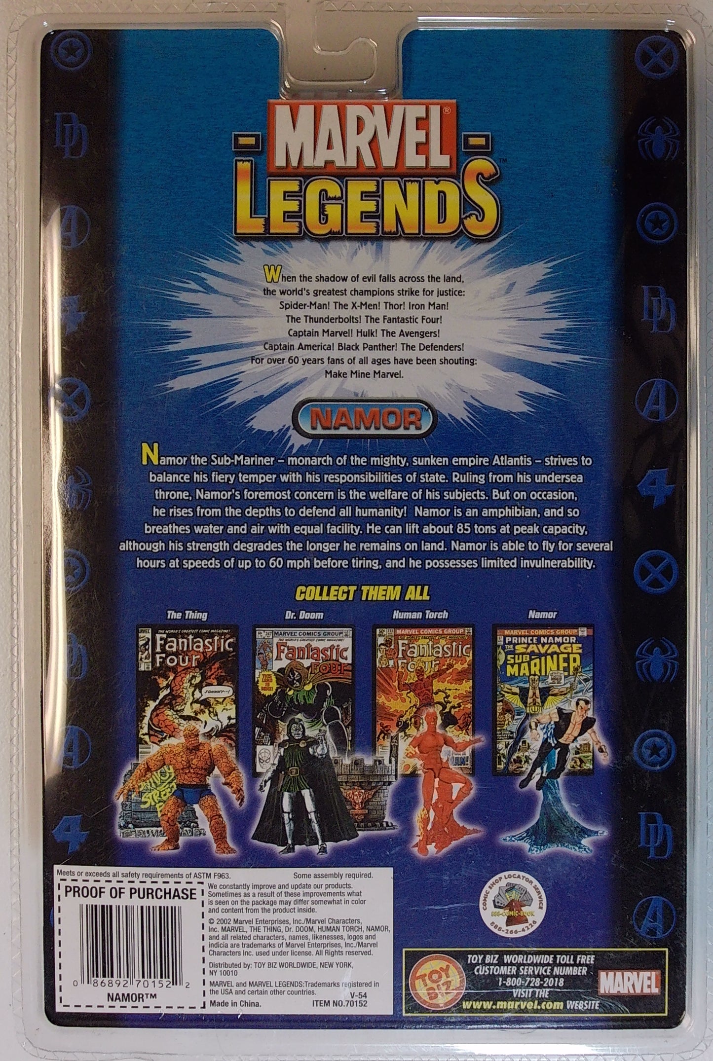 Marvel Legends Action Figures - Series II - Prince Namor