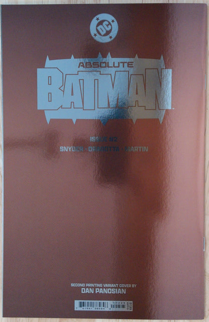 Absolute Batman Vol 1 #2 - Dan Panosian Foil Cover 2nd Print