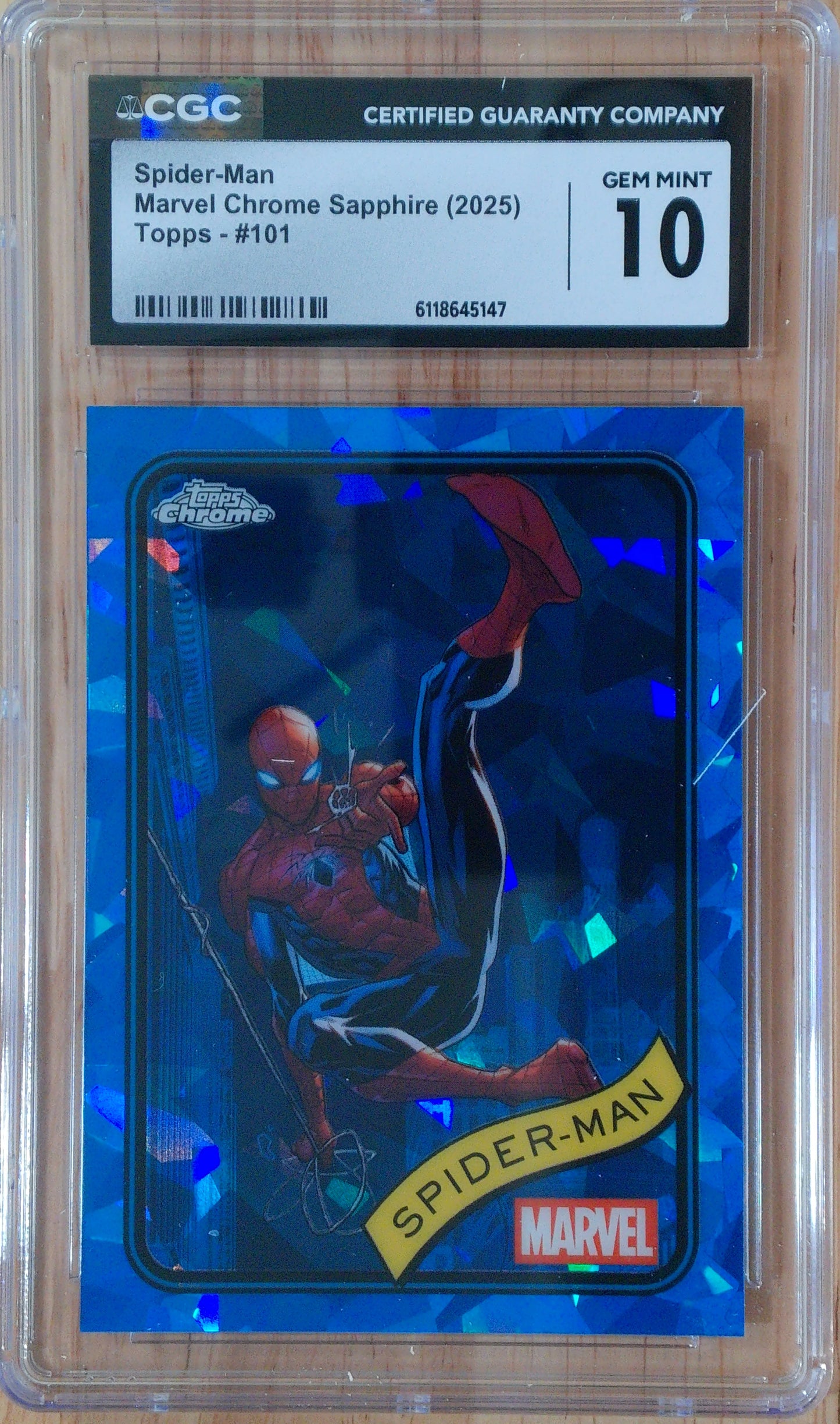 Spider-Man #101 - Marvel Chrome Sapphire - CGC 10.0 - Blue Sapphire