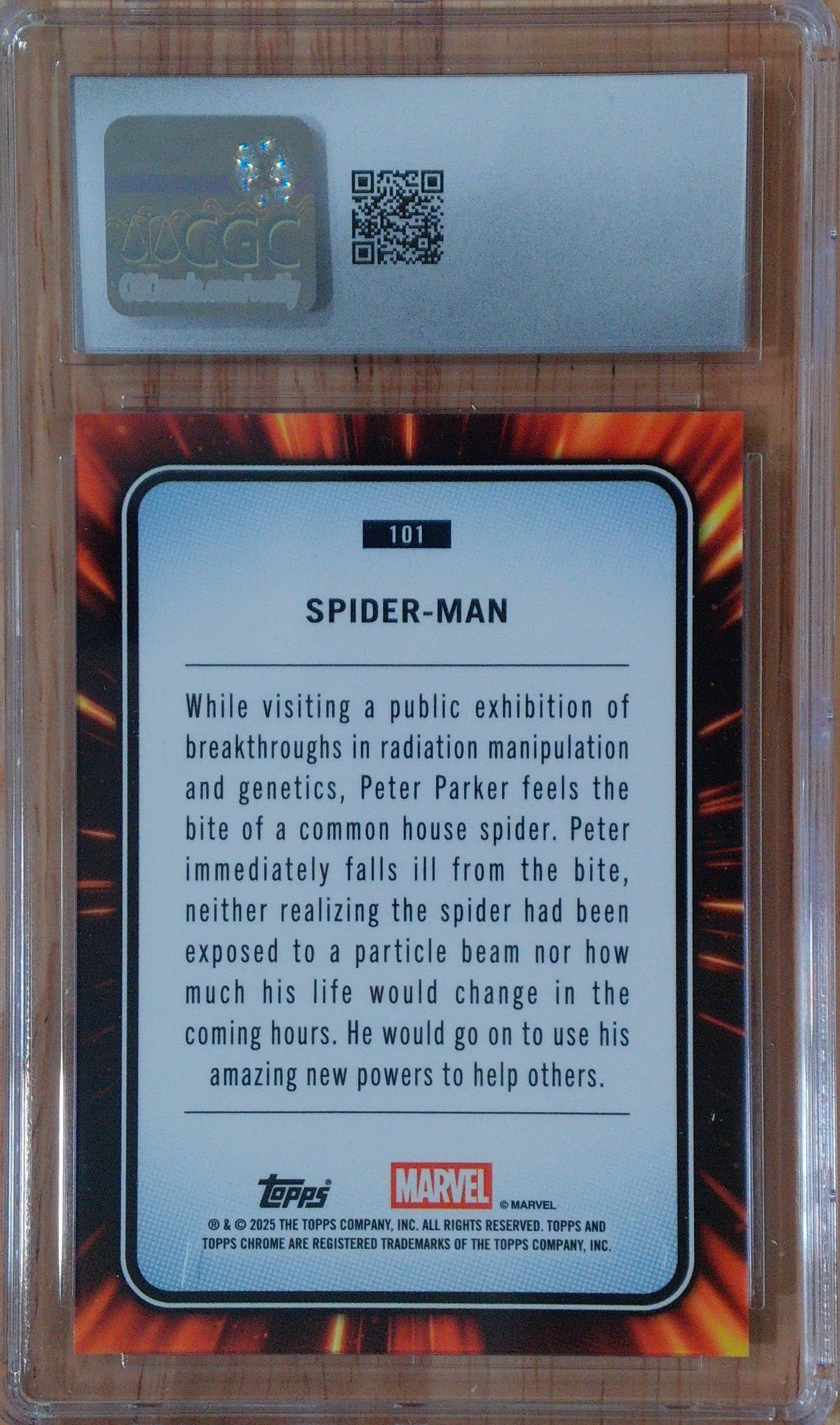Spider-Man #101 - Marvel Chrome Sapphire - CGC 10.0 - Blue Sapphire