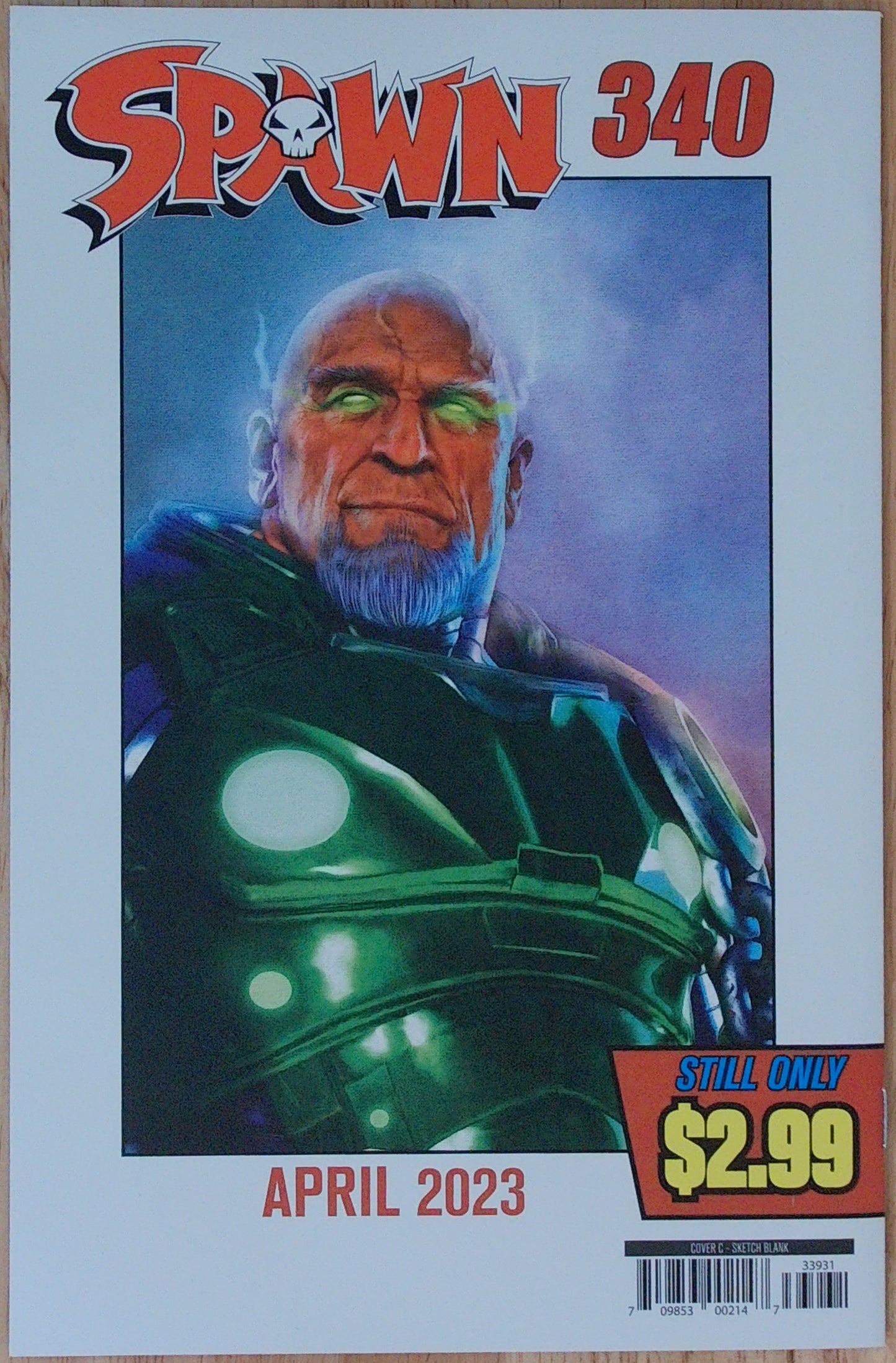 Spawn Vol 1 #339 - Cover C - Blank Sketch Cover