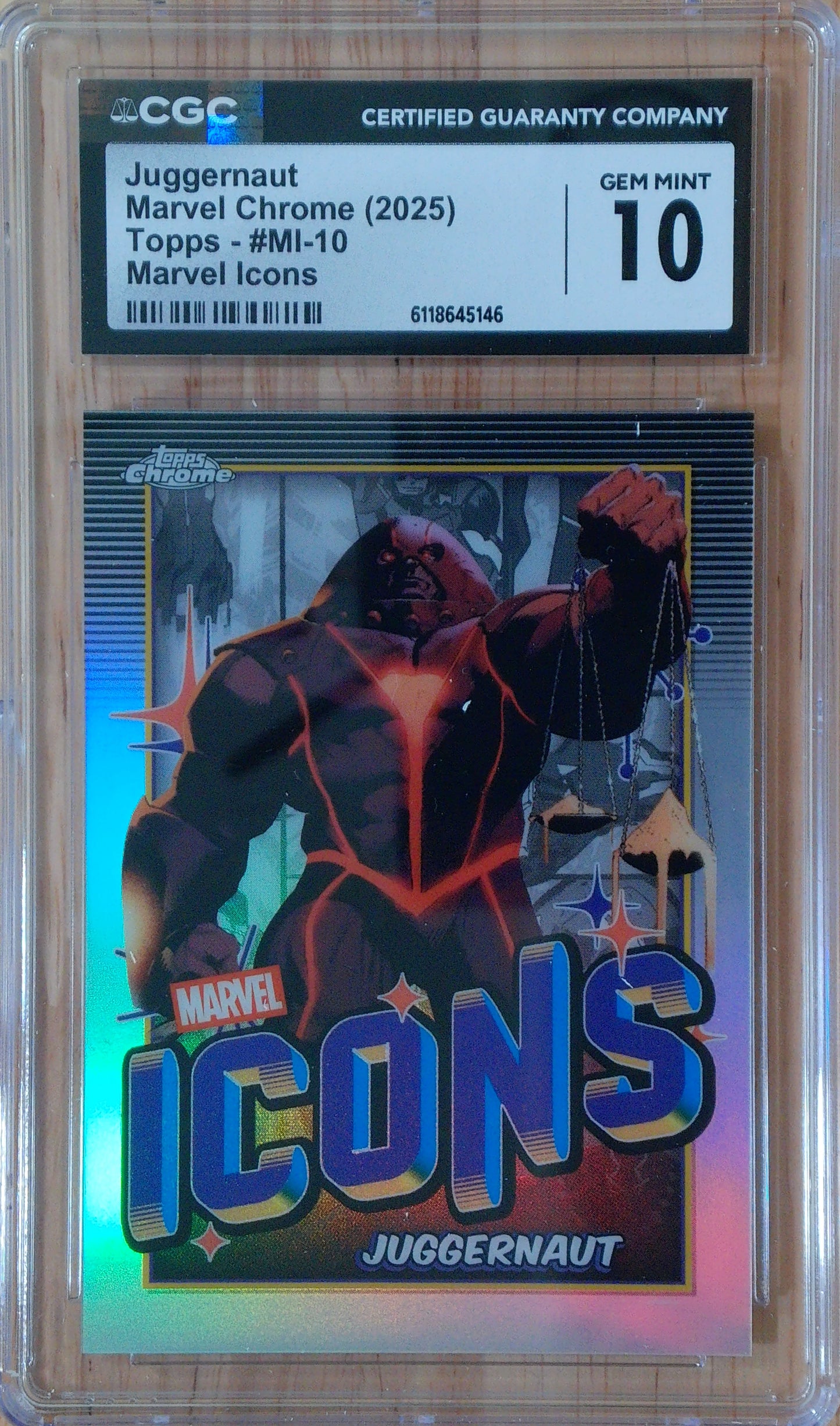 Juggernaut #MI-10 - Marvel Chrome - CGC 10.0 - Marvel Icons