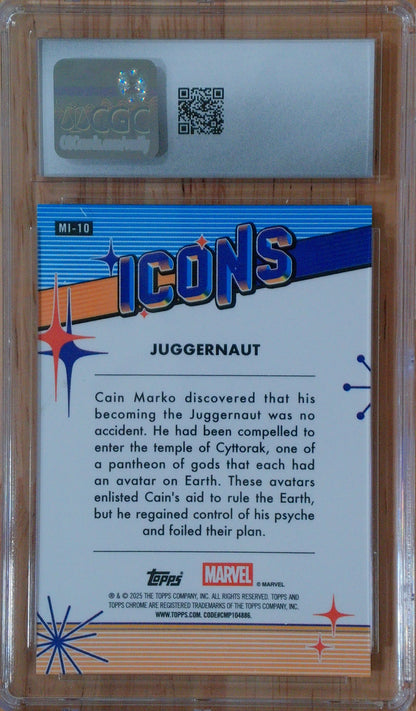 Juggernaut #MI-10 - Marvel Chrome - CGC 10.0 - Marvel Icons