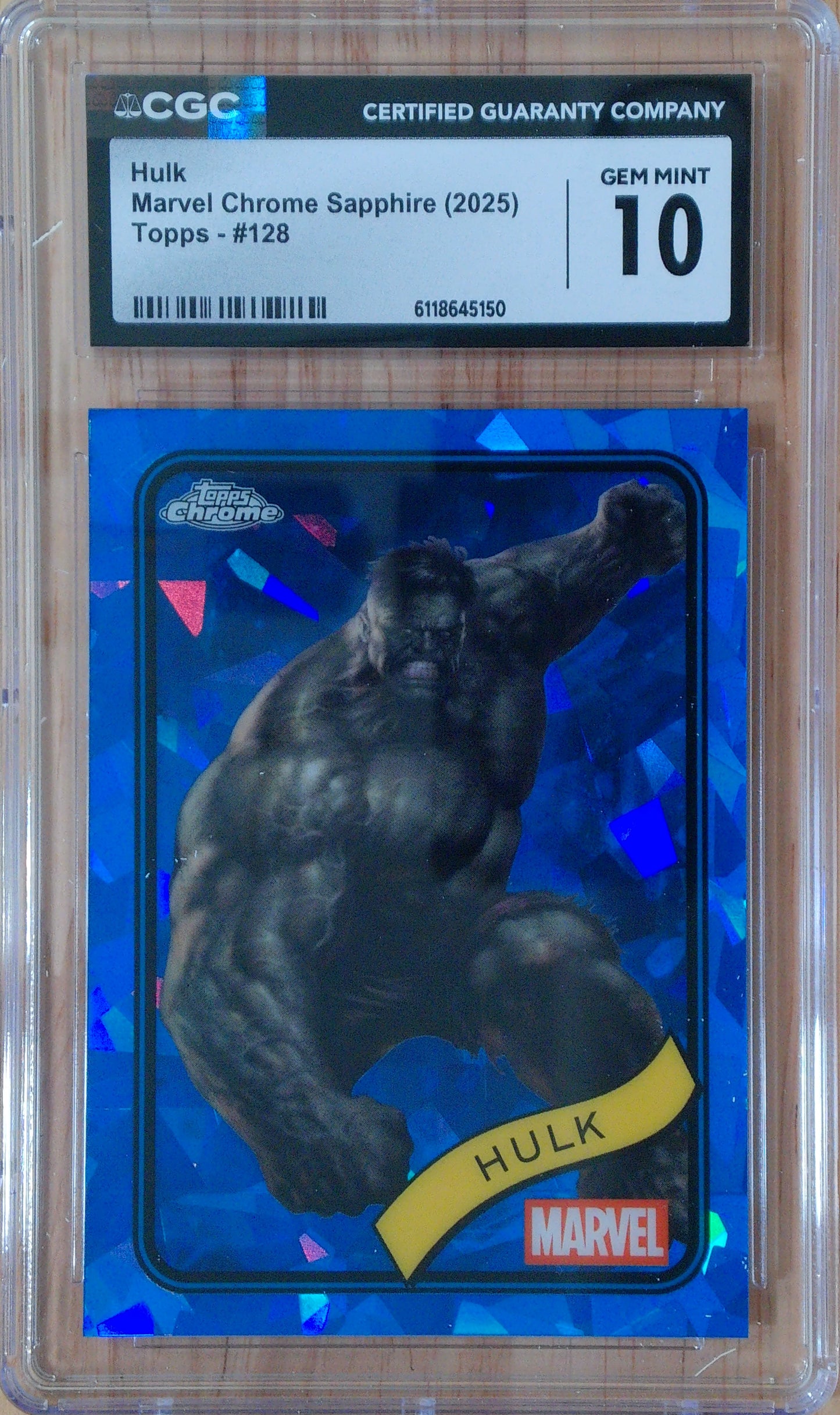 Hulk #128 - Marvel Chrome Sapphire - CGC 10.0 - Blue Sapphire