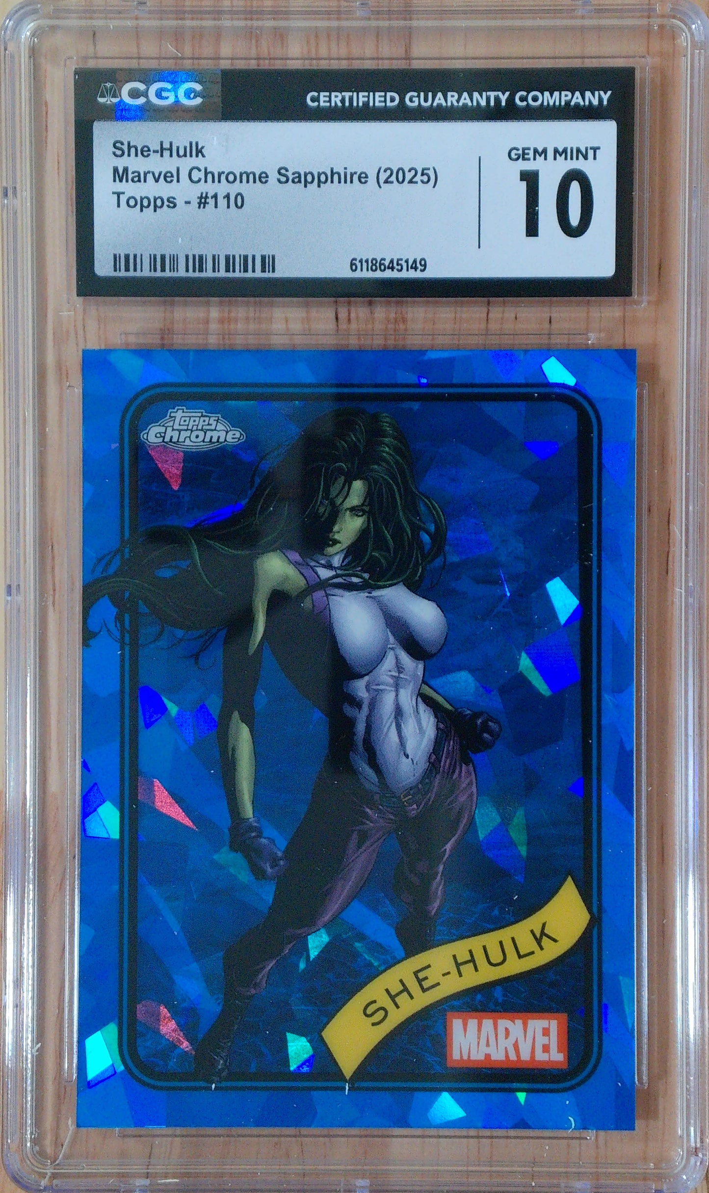 She-Hulk #110 - Marvel Chrome Sapphire - CGC 10.0 - Blue Sapphire