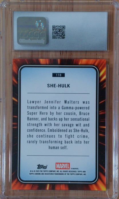 She-Hulk #110 - Marvel Chrome Sapphire - CGC 10.0 - Blue Sapphire