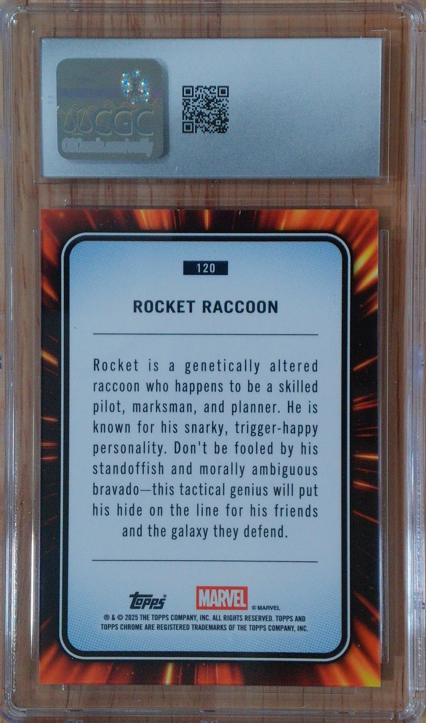 Rocket Raccoon #120 - Marvel Chrome Sapphire - CGC 10.0 - Blue Sapphire