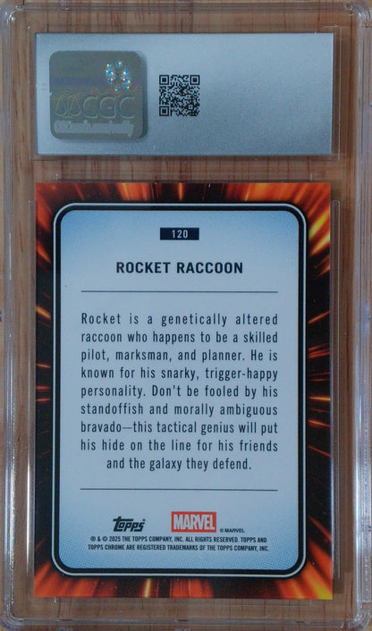 Rocket Raccoon #120 - Marvel Chrome Sapphire - CGC 10.0 - Blue Sapphire