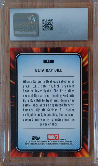 Beta Ray Bill #065 - Marvel Chrome Sapphire - CGC 10 - Green Sapphire