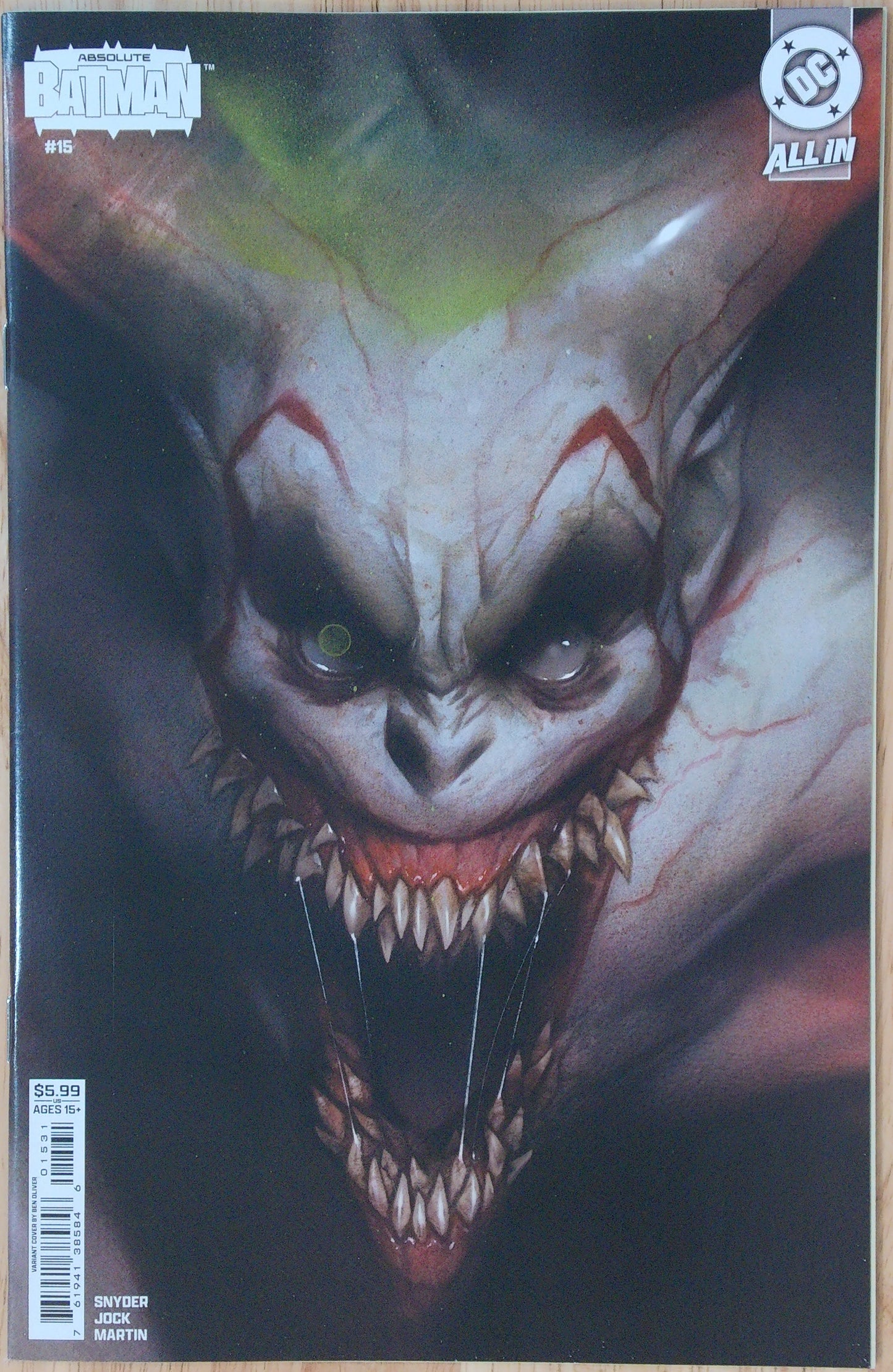 Absolute Batman Vol 1 #15 - Ben Oliver Cover