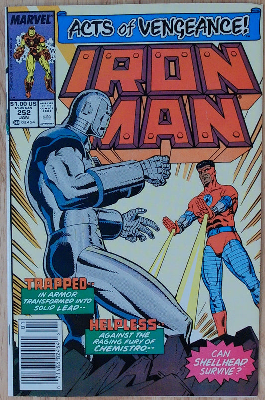 Iron Man Vol 1 #252 - Newsstand Edition