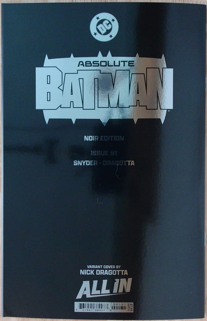 Absolute Batman Vol 1 #1 - Noir Edition Foil Cover