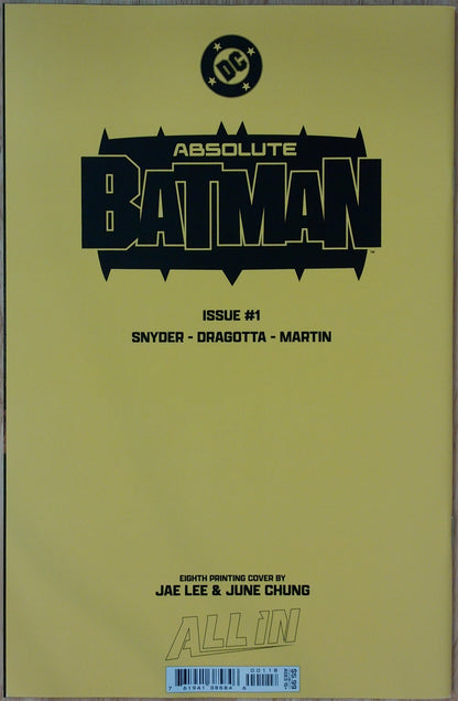 Absolute Batman Vol 1 #1 - Jae Lee 8th Print