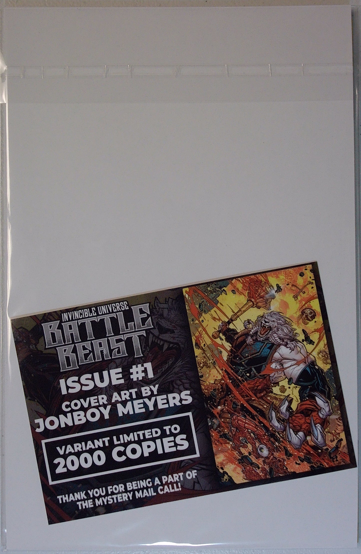 Invincible Universe Battle Beast #1 Cover Art by JonBoy Meyers