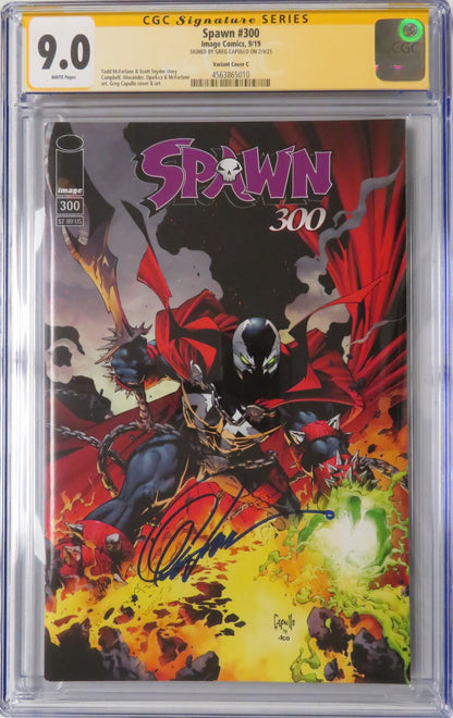 Spawn #300 - CGC SS 9.0 - Variant Cover C - Signed by Greg Capullo