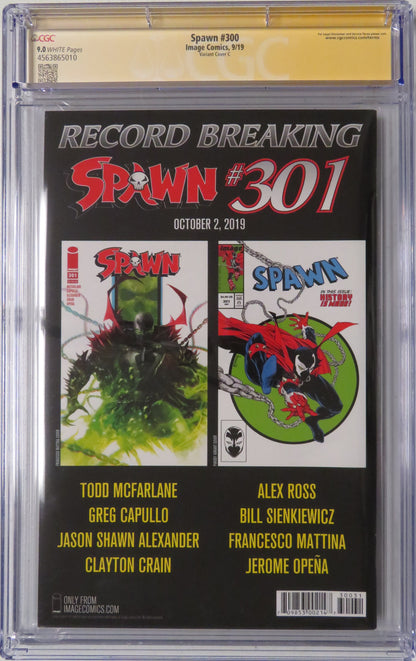 Spawn #300 - CGC SS 9.0 - Variant Cover C - Signed by Greg Capullo