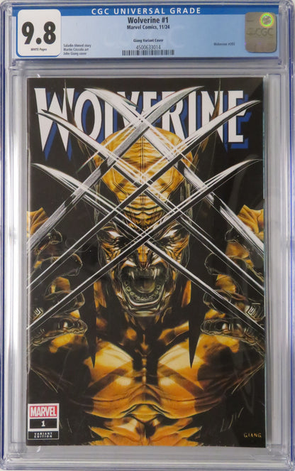 Wolverine Vol 8 #1 - CGC 9.8 - John Giang Variant Cover