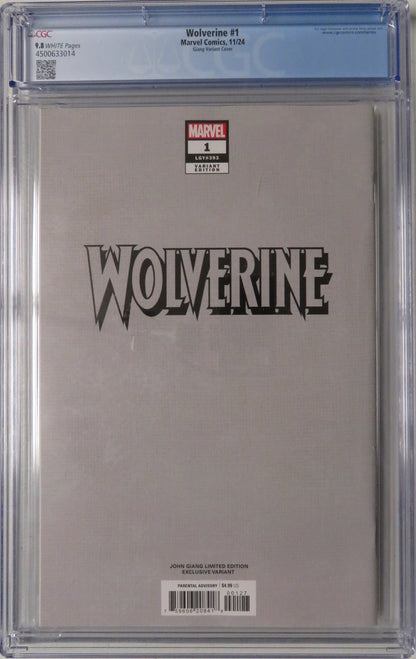 Wolverine Vol 8 #1 - CGC 9.8 - John Giang Variant Cover