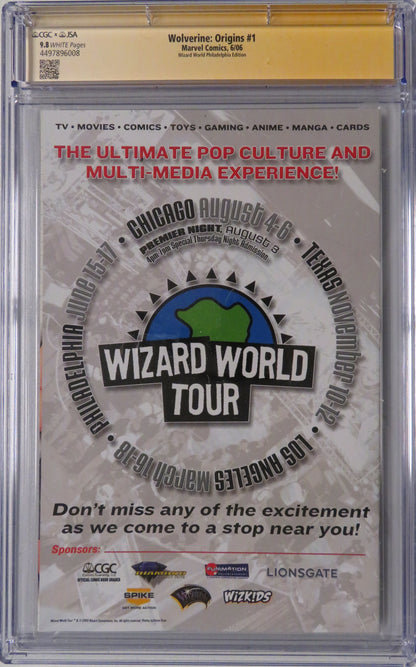 Wolverine: Origins #1 - CGC X JSA 9.8 - Authenticated Michael Turner Autograph