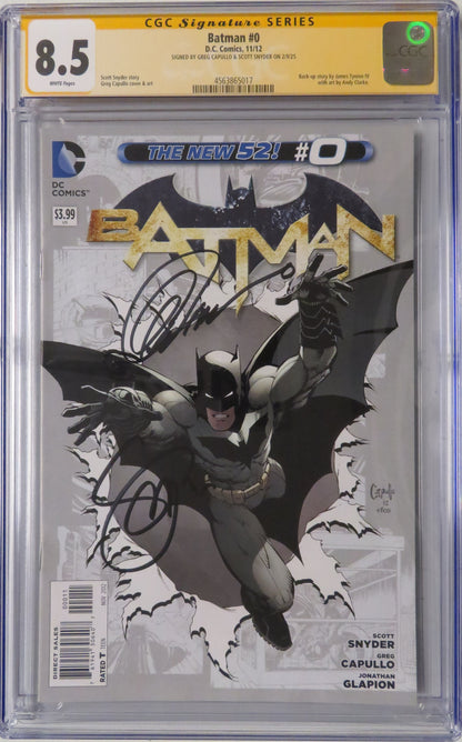 Batman Vol 2 #0 - CGC SS 8.5 - Signed by Capullo and Snyder