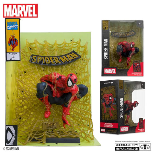 Spider-Man #1 1:6th Scale Collectible (Gold Edition), Collectible Art Card and Exclusive Gold Comic Book