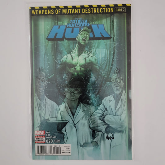 Totally Awesome Hulk #20 2nd Print Signed