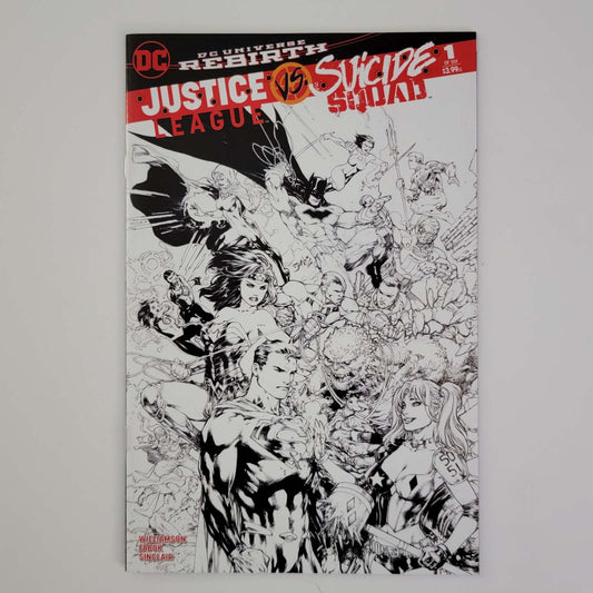 Justice League vs Suicide Squad #1 B&W