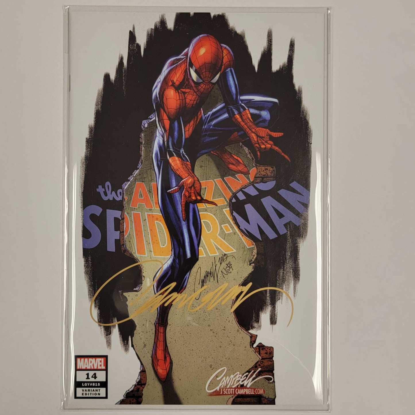 Amazing Spider-Man Vol 5 #014 Signed by J Scott Campbell W/COA