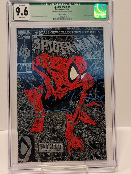 Spider-Man #1 Silver Edition CGC 9.6 Qualified
