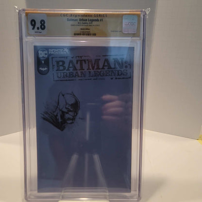 Batman: Urban Legends 1 Sketch Edition CGC 9.8 Remarqued by Finch