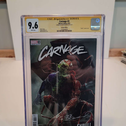 Carnage 3 Variant Edition CGC SS 9.6 2022 Signed by Bjorn Barends