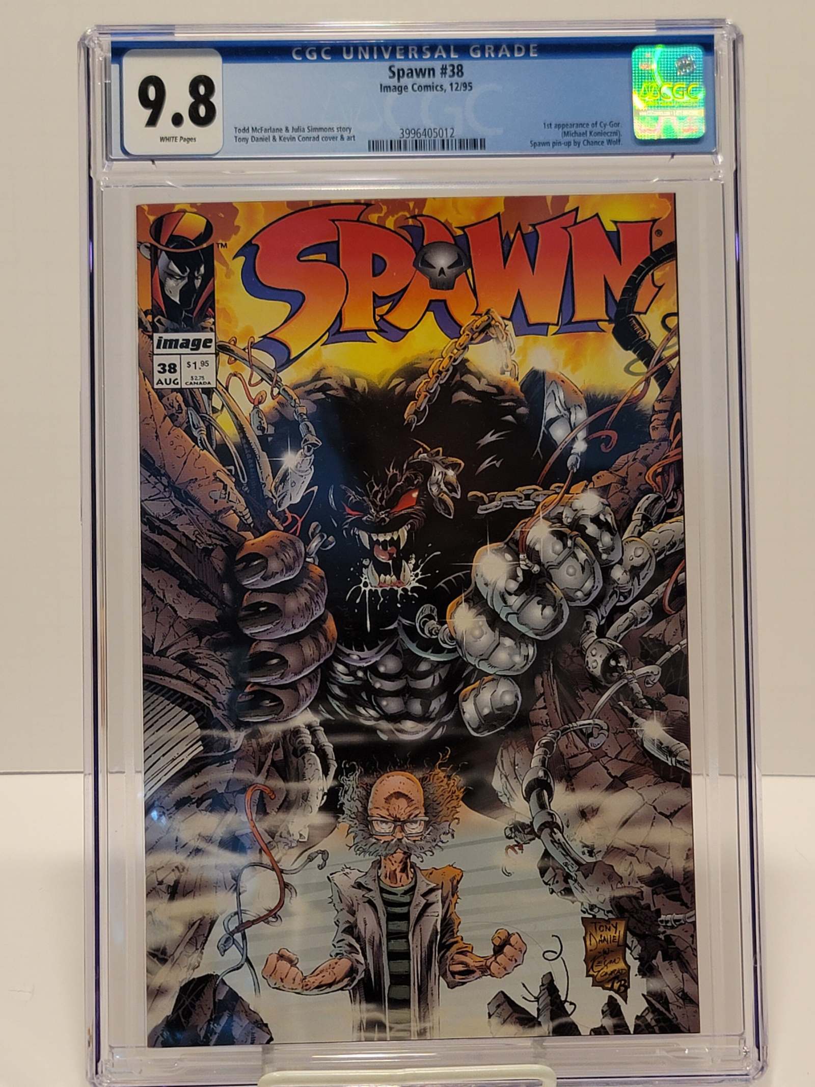 Spawn #38 CGC 9.8 - 1st Appearance and origin of CY-GOR