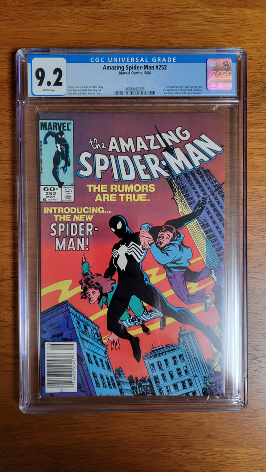 Amazing Spider-Man #252 CGC 9.2 1st Black Outfit Newstand