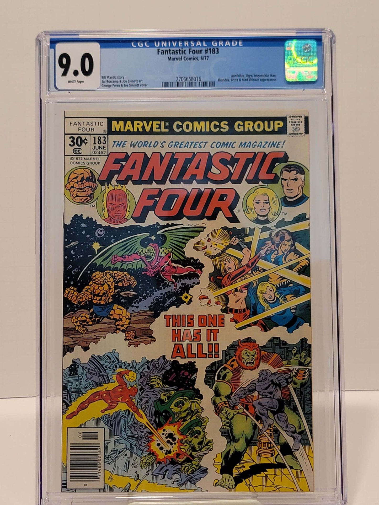 Fantastic Four #183 CGC 9.0