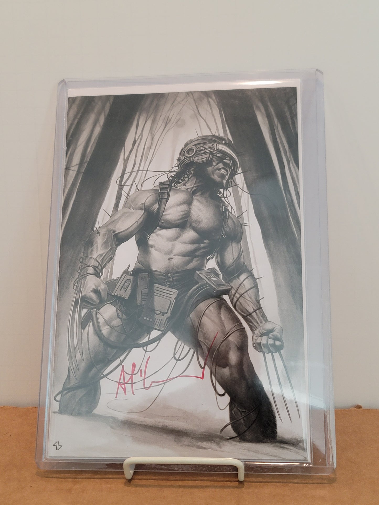 X Lives of Wolverine #4 B&W Adi Granov Virgin cover Signed