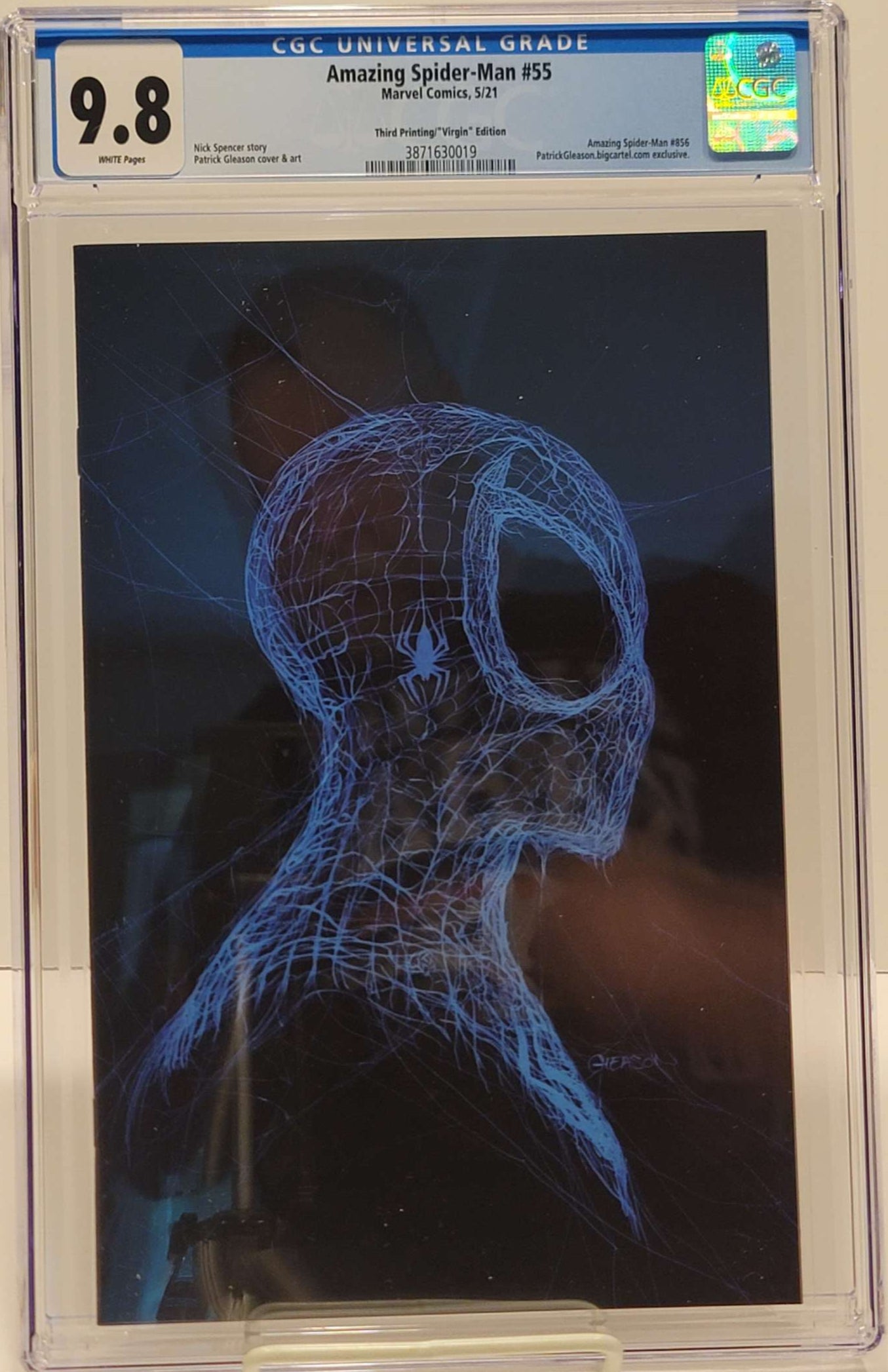 Amazing Spider-Man #55 CGC 9.8 3.ª edición, portada de Gleason Virgin