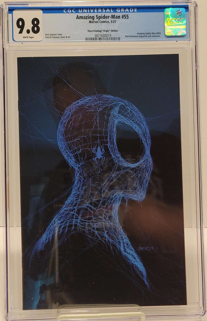 Amazing Spider-Man #55 CGC 9.8 3.ª edición, portada de Gleason Virgin