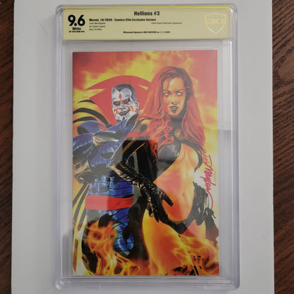 Hellions #3 Virgin Variant CBCS 9.6 Signed By Mike Mayhew