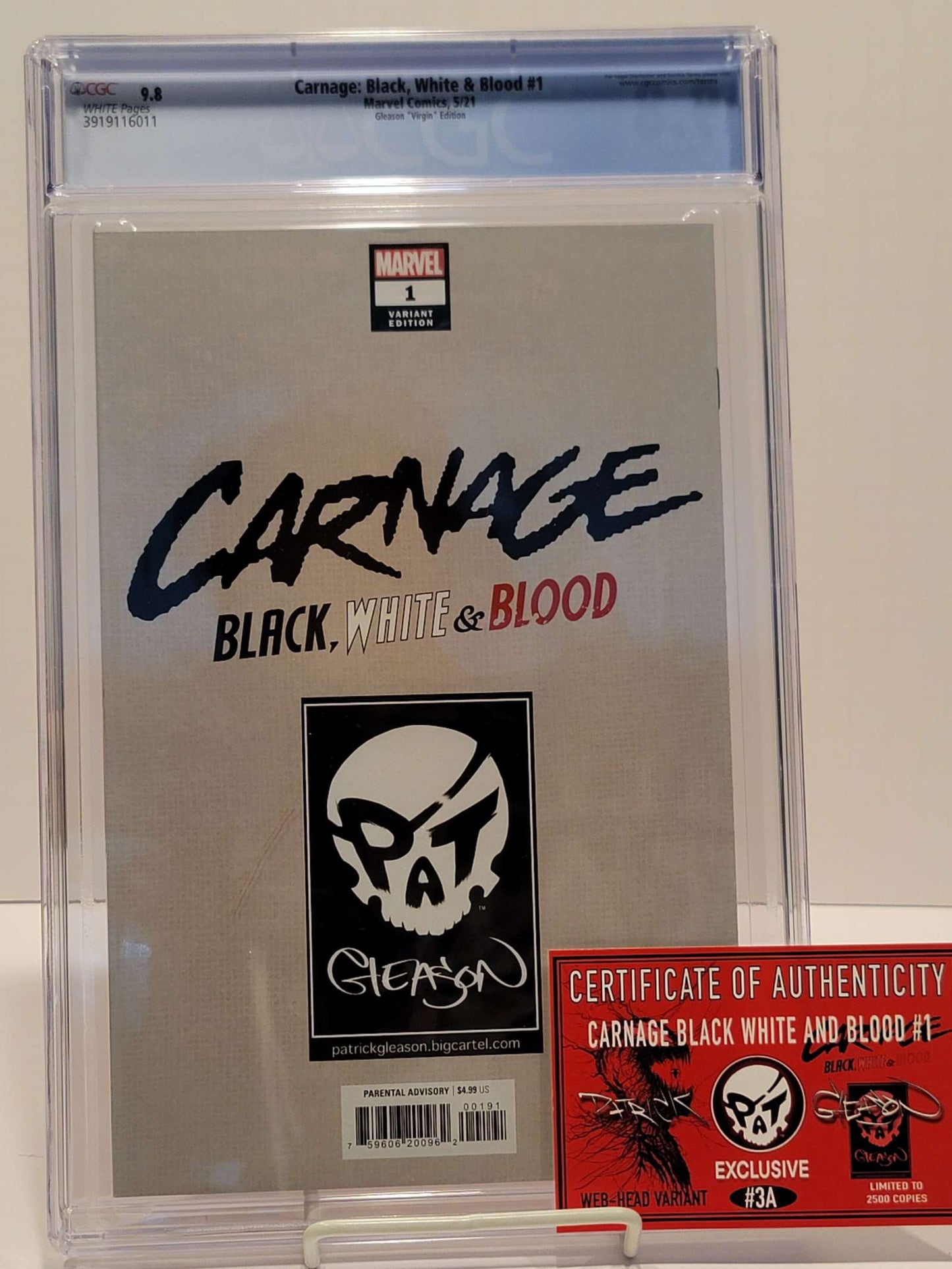Carnage: Black, White & Blood #1 CGC 9.8