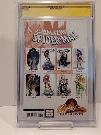 Amazing Spider-Man #14 CGC SS 9.8 Signed By J Scott Campbell